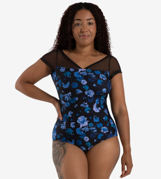 Capezio Coastal Bloom Coral Leotard - 12270W