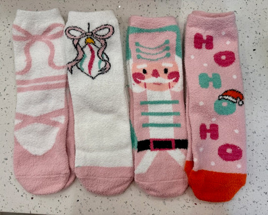 Nutcracker Printed Christmas Sock Gift Box