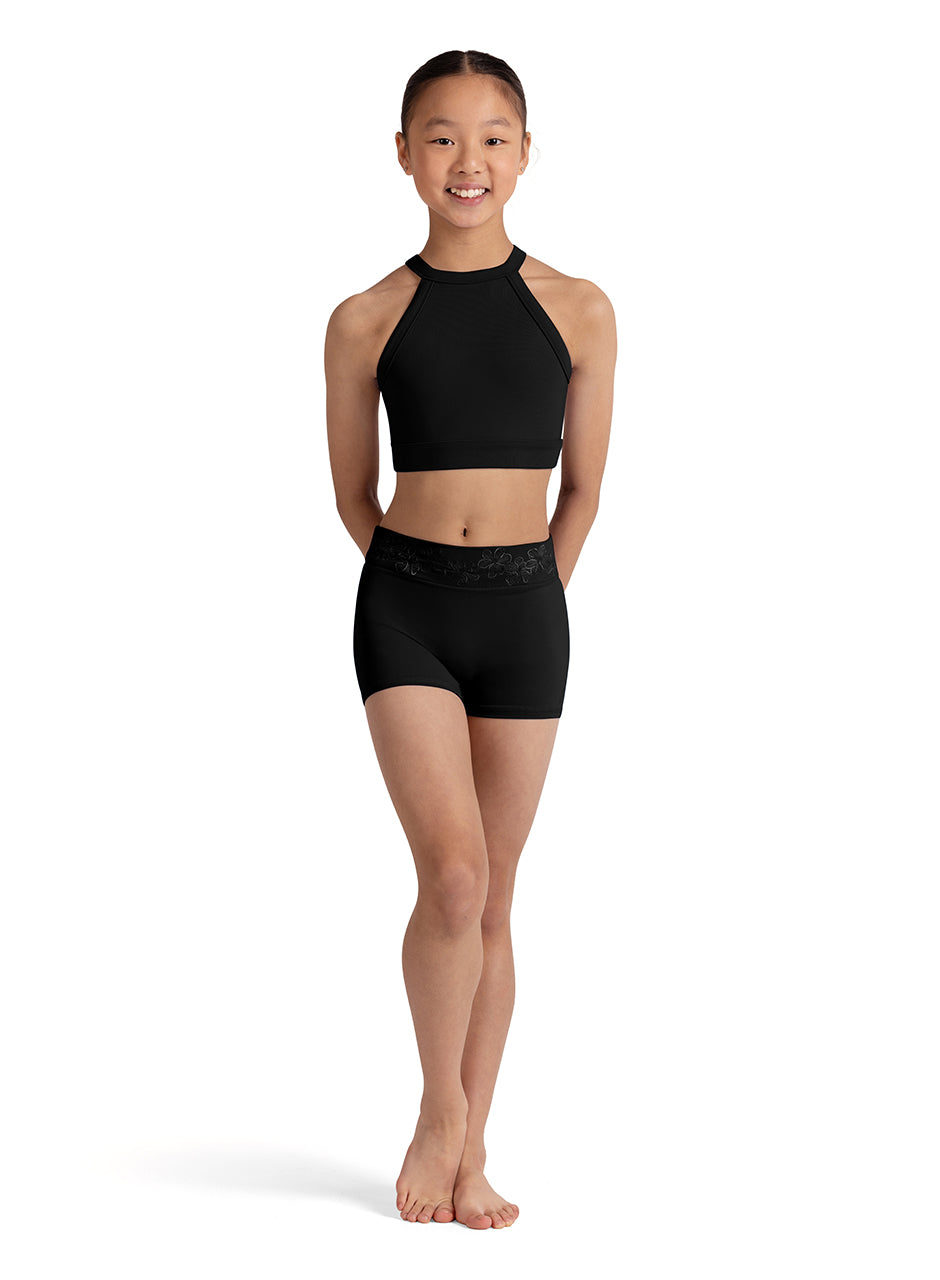 Bloch Embroidered Waist Shorts - CR90003