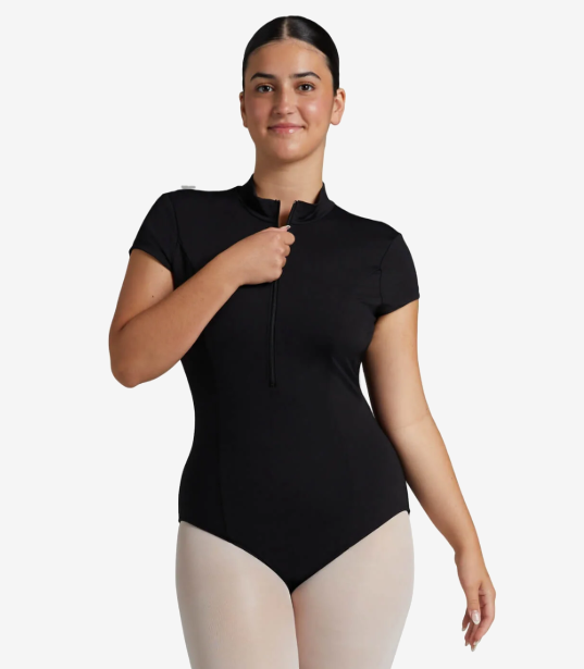 Capezio Soft Elegance SHort Sleeve Leotard - EL107W
