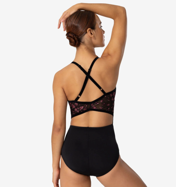 Capezio Ornate Romance Charisma Cami Criss Cross Back Leotard - F12400W