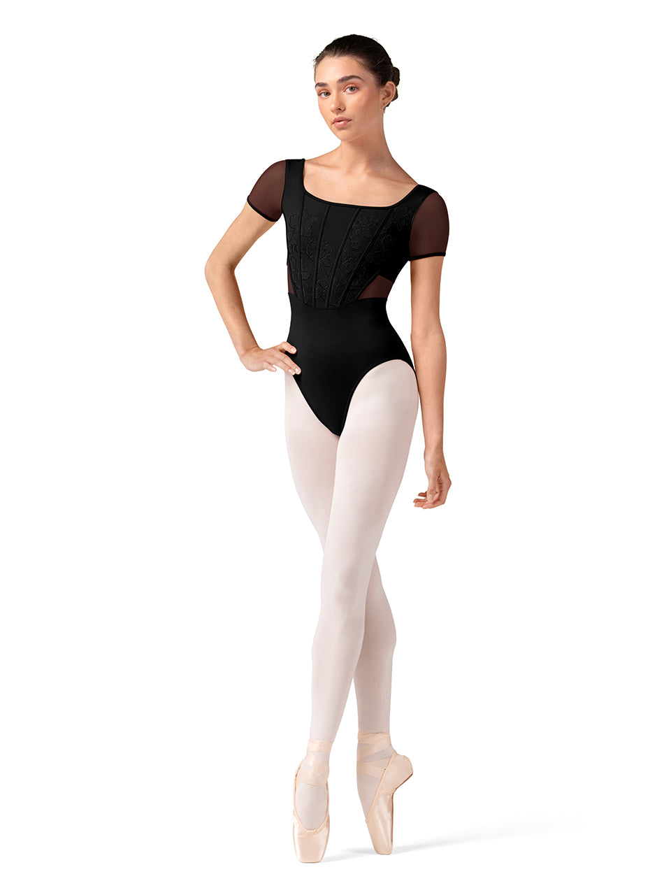 Bloch Embroidered Cap Sleeve Leotard - L20001