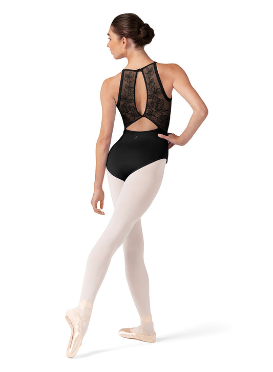 Bloch Embroidered Halter Leotard - L40002