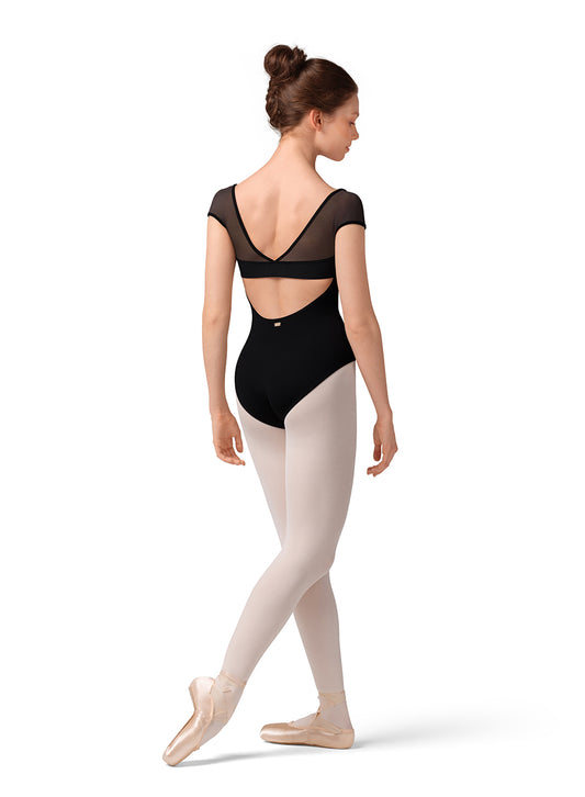 Mirella Open Back Cap Sleeve Leotard - M20001LM
