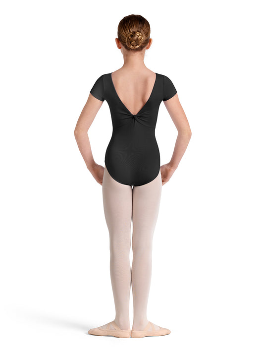 Mirella Child Plain Twist Back Leotard - M20005CB