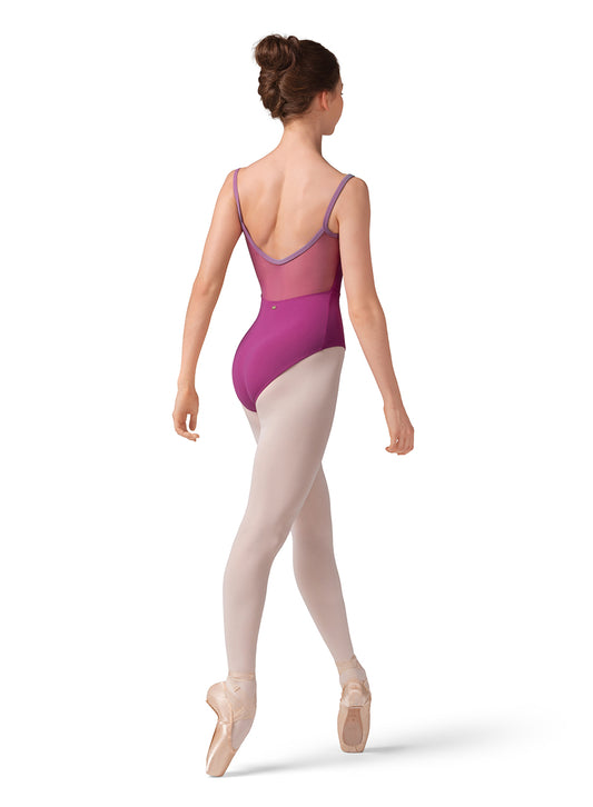Mirella Mesh Bodice Cami Leotard - M70003LM