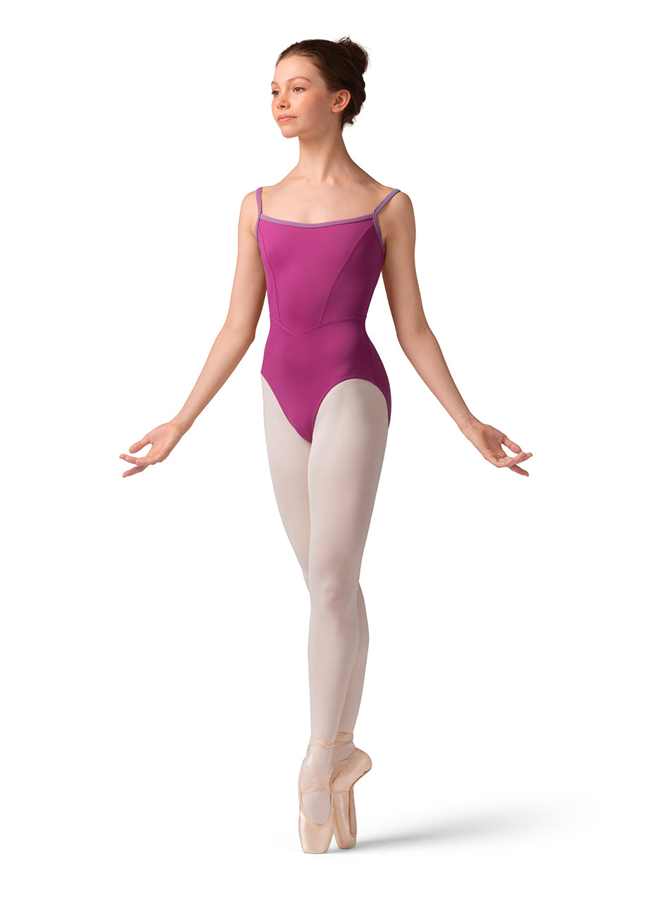 Mirella Mesh Bodice Cami Leotard - M70003LM