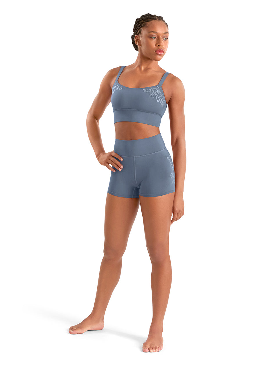 BLOCH Embroidered High Waist Shorts M90007L