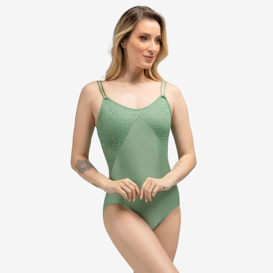 So Danca "Odette" Leotard - RDE2568 in shamrock, front view