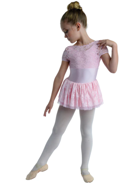 DANZNMOTION Clara Girls Cap Sleeve Dress - 21203C