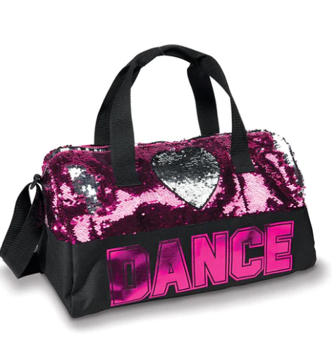 DANZNMOTION Dance Sequin Heart Duffle - B842