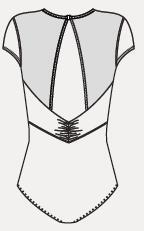 Bloch Camo Cap Sleeve Leotard - L4302B