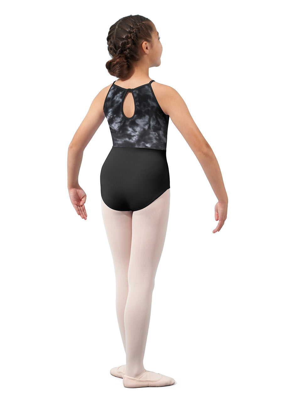 Mirella Watercolor Halter Leotard - M1083C