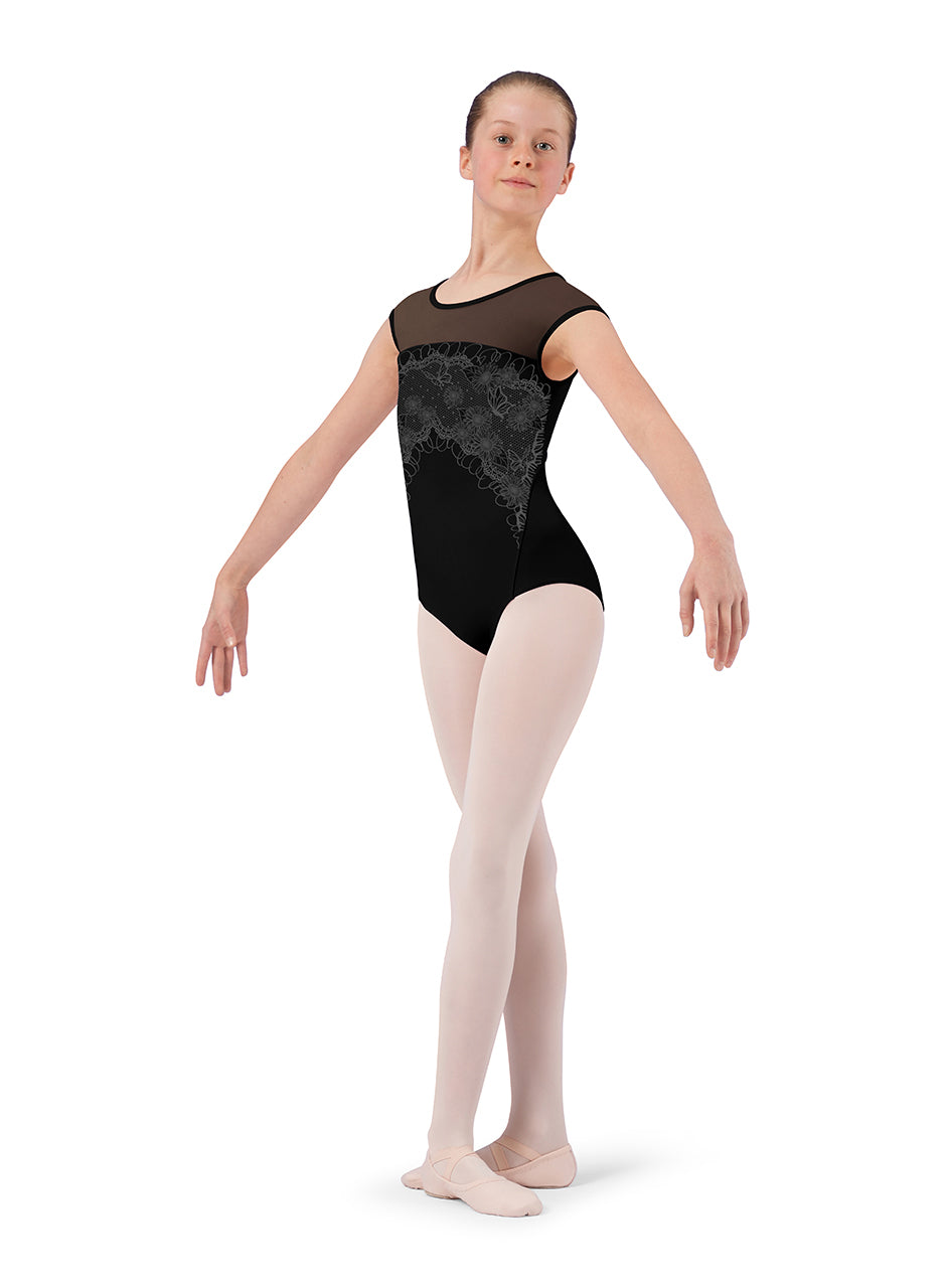 Bloch Lace Cap Sleeve Leo - CL9202