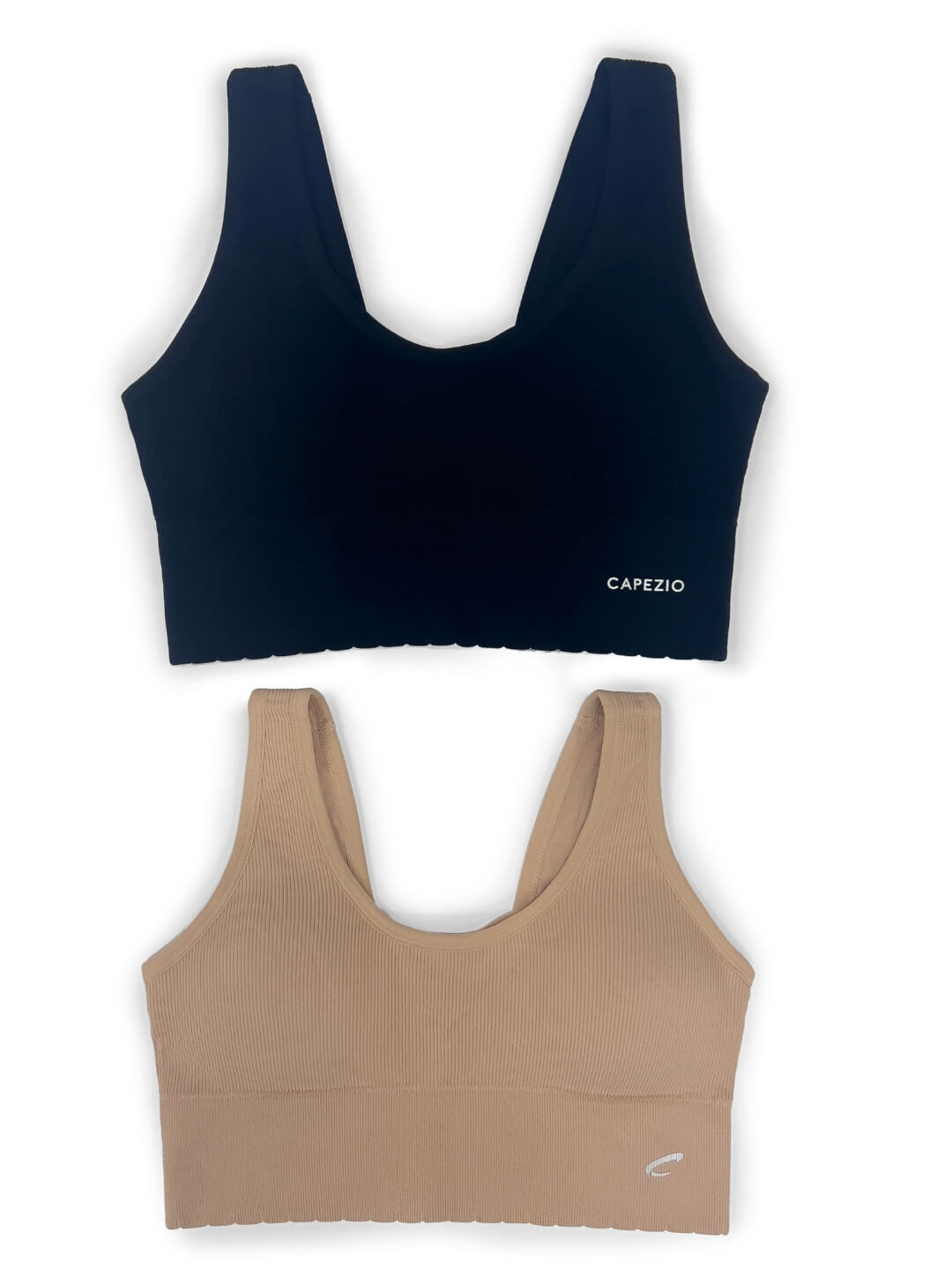 Capezio Seamless Ribbed Scoop Neck Bra (2 Pack) - RU2000