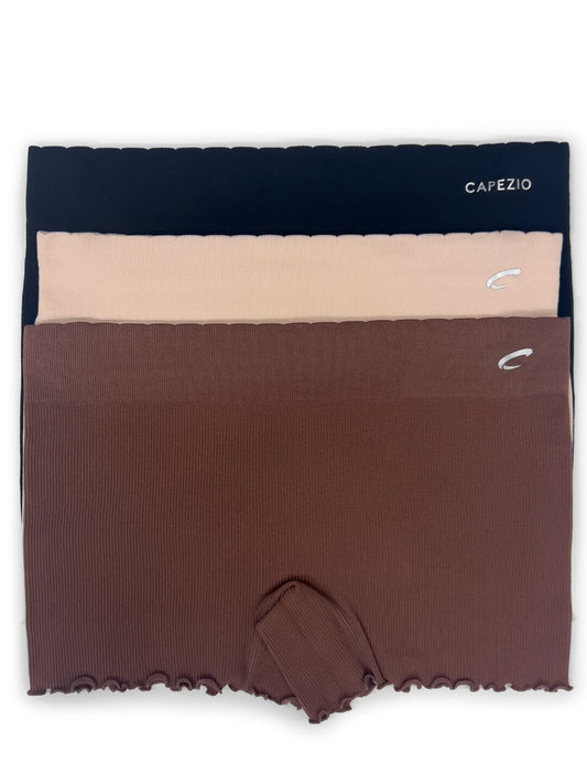 Capezio Seamless Ribbed Shortie (3 Pack) - RU2001