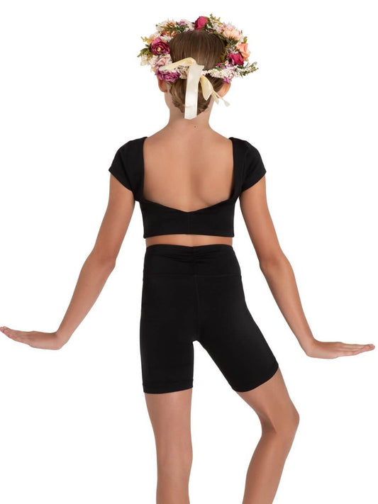 Capezio Child Buttercup Bike Short - 12093C Black