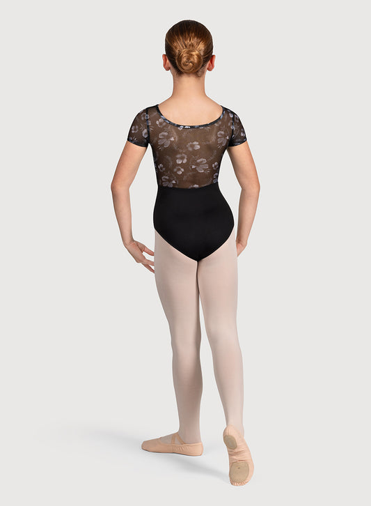 Bloch Mesh Back Cap Sleeve Leo - CL5232