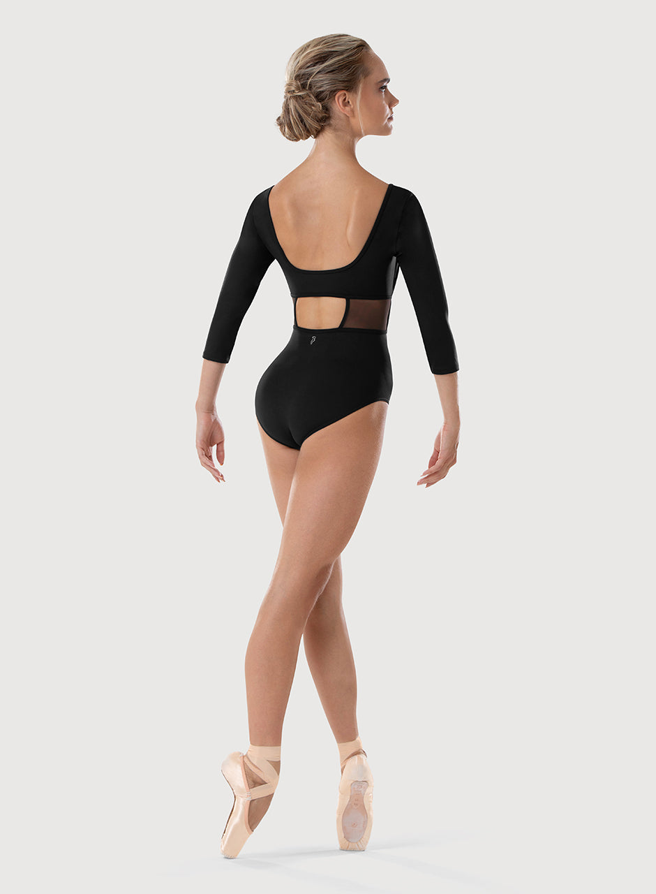 Bloch Mesh Detail 3/4 Sleeve Leo - L4106B