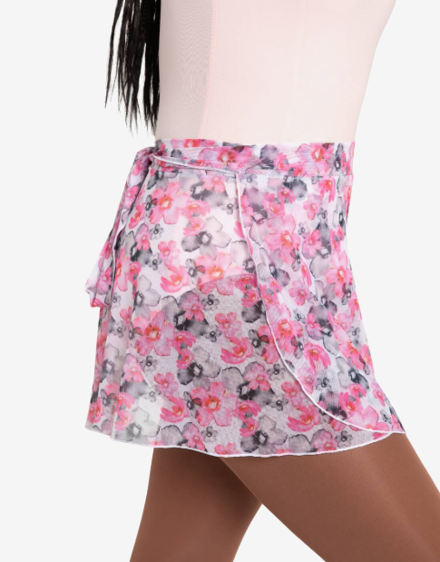 Capezio Le Jardin Printed Mesh Wrap Skirt