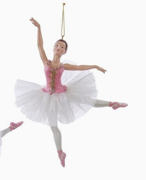 The Cinnamon Tree Dance Shop Kurt Adler Pink Ballerina Ornament - product image