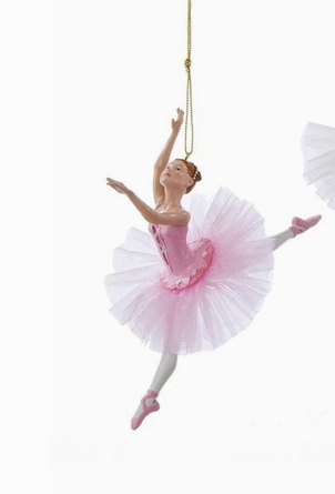 Kurt Adler Pink Ballerina Ornament
