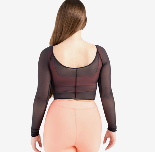 Capezio Sunset Nostalgia Dusk Longsleeve Mesh Top - 12247W