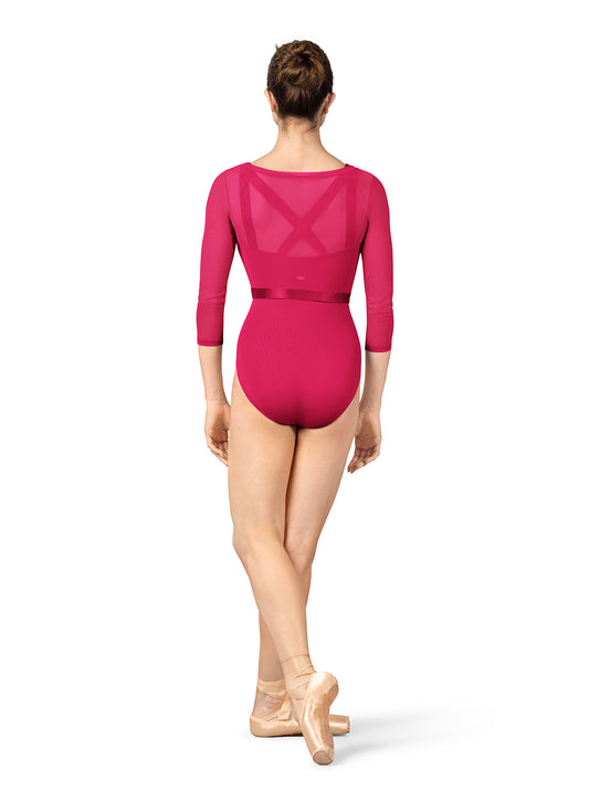 Mirella 3/4 Sleeve Mesh Top - M7064L