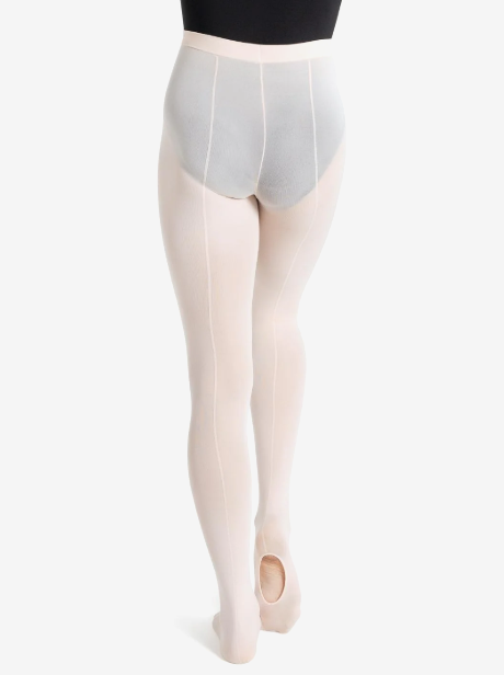 Capezio Girls Ultra Soft Transition Tight with Back Seam - 1918C Ballet Pink