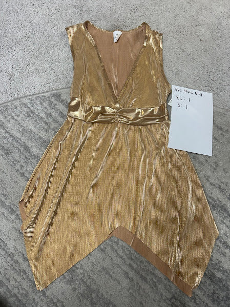 Body Wrappers Pleated Gold Praise Vest - 641