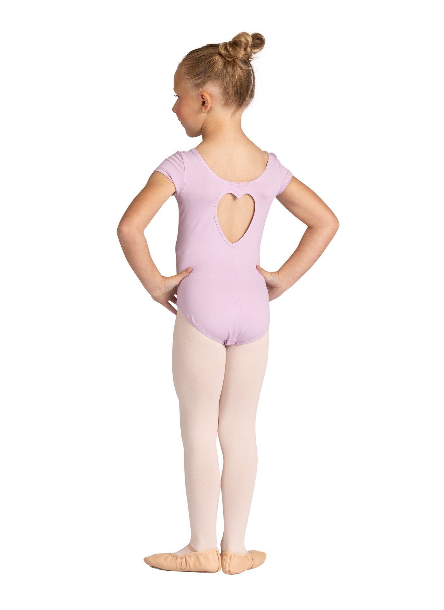 DANZNMOTION Amara Heart Cap Sleeve Leotard - 24127C, manufacturer photo