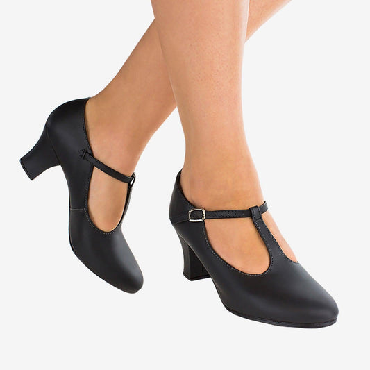 So Danca 2" T Strap - CH40 in black