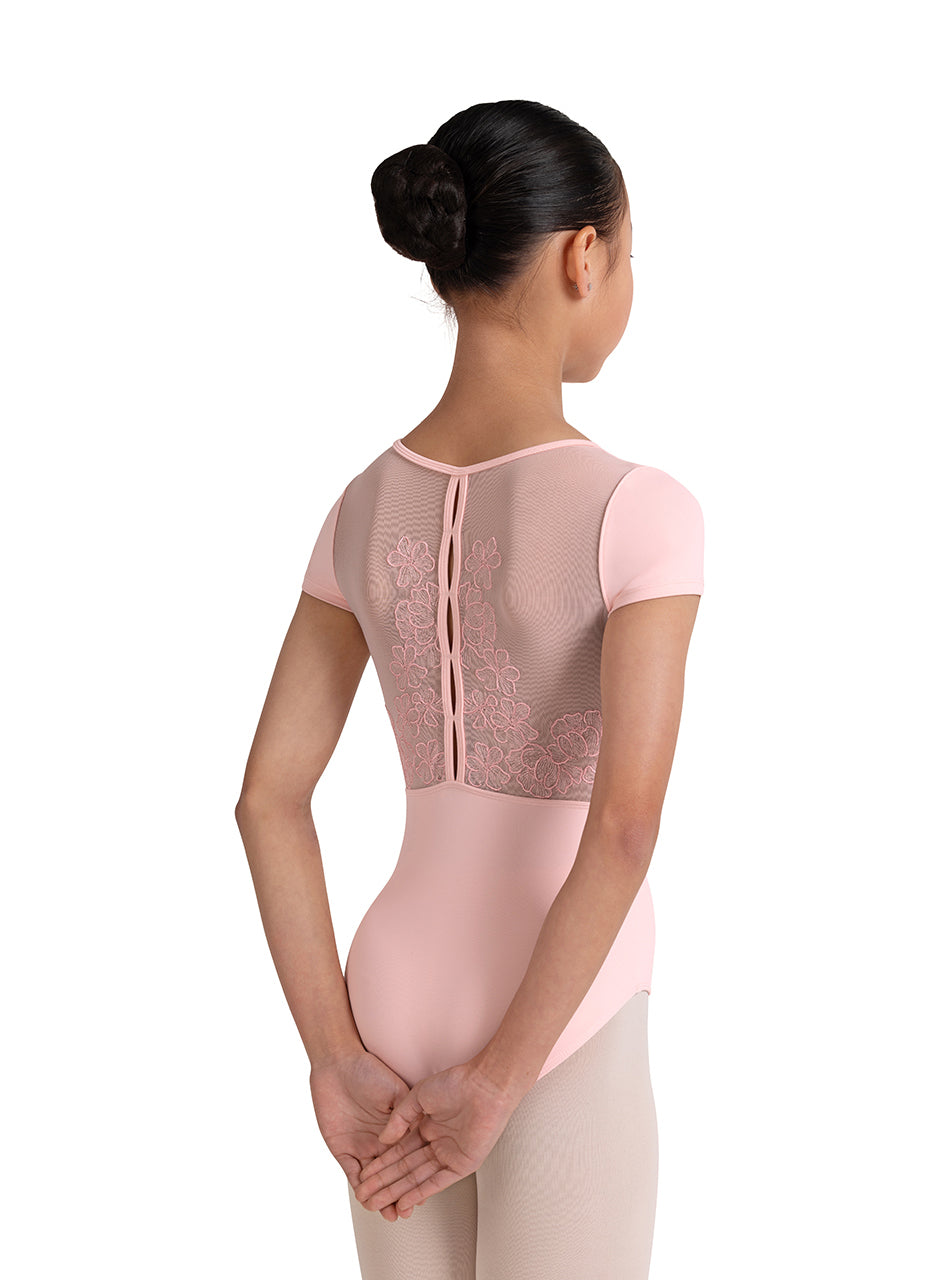 Bloch Child Embroidered Short Sleeve Leotard - CL20003
