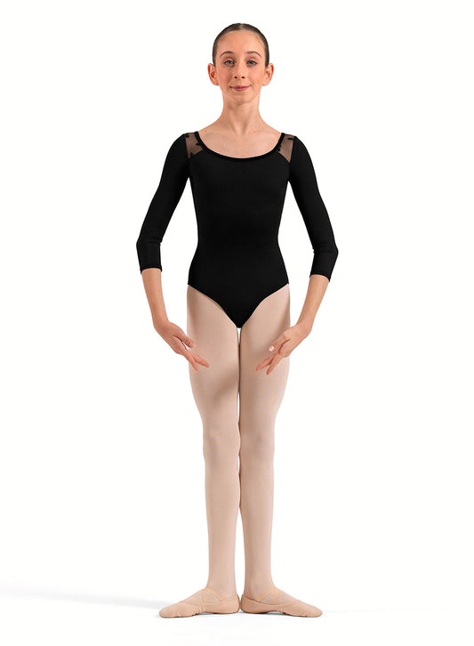 BLOCH Floral 3/4 Sleeve Leotard CL60005