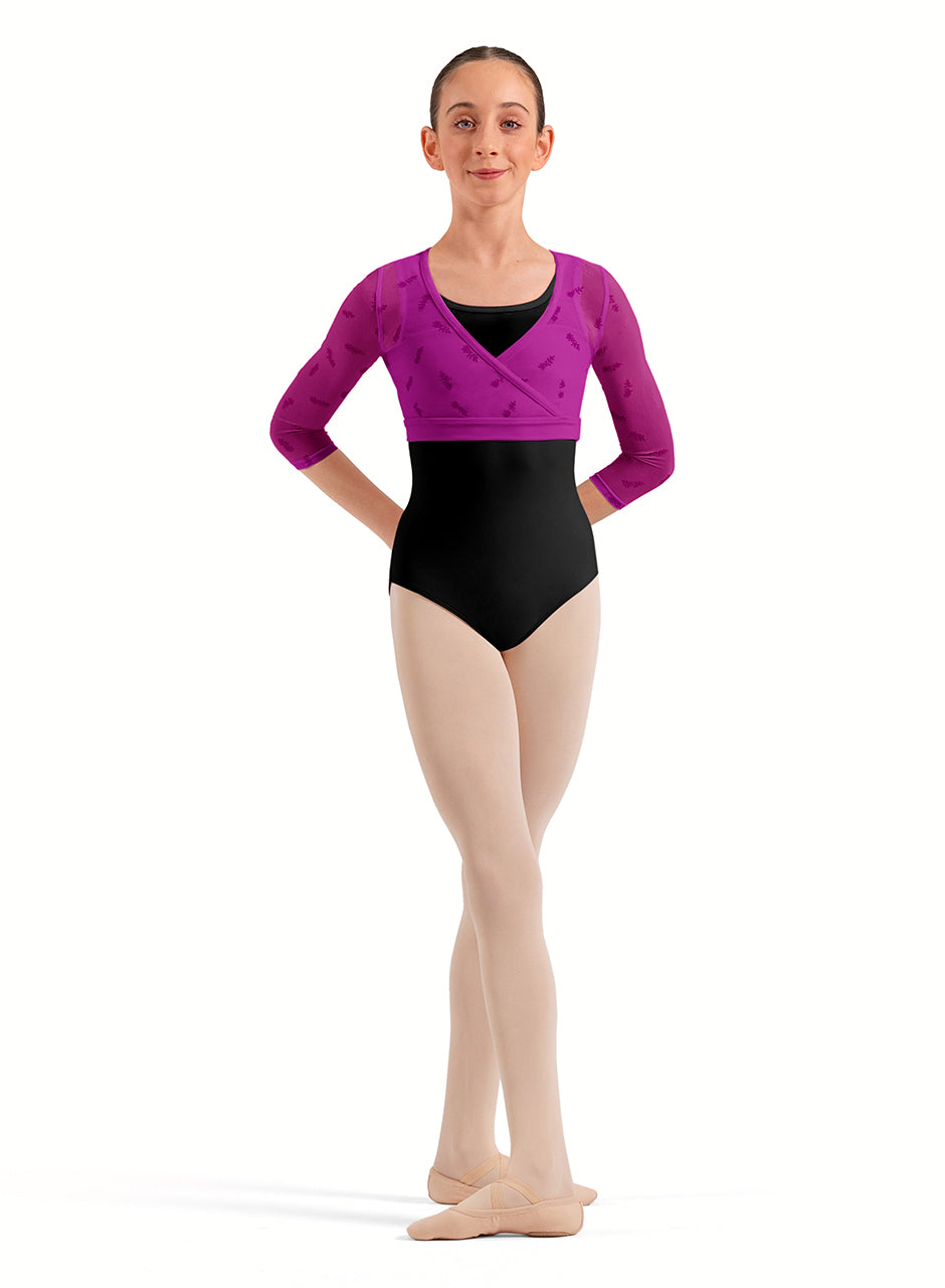 BLOCH 3/4 Sleeve Wrap Top CZ30035