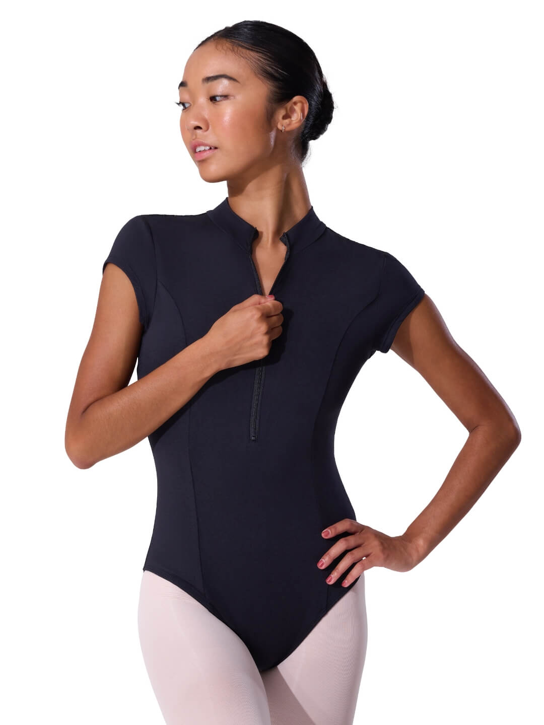 Capezio Soft Elegance Short Sleeve Leotard - EL107W, manufacturer photo