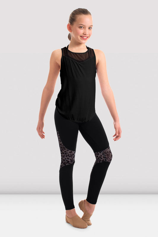 Bloch Mesh Spliced Wrap Back Tank - FT5087C, front view
