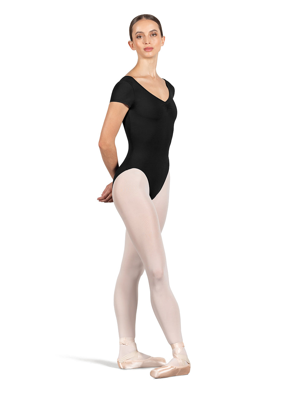 Bloch Ladies Penny Cap Sleeve Leotard - L4262 in black, front view