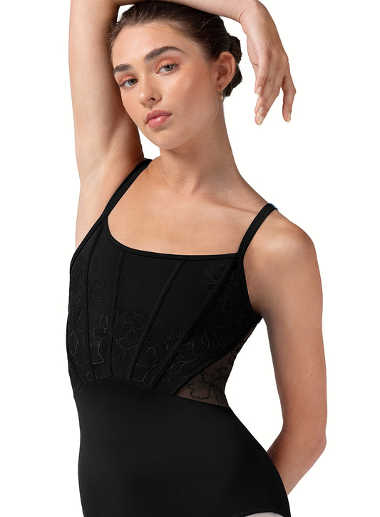 Bloch Corset Embroidered Cami Leotard - L70001