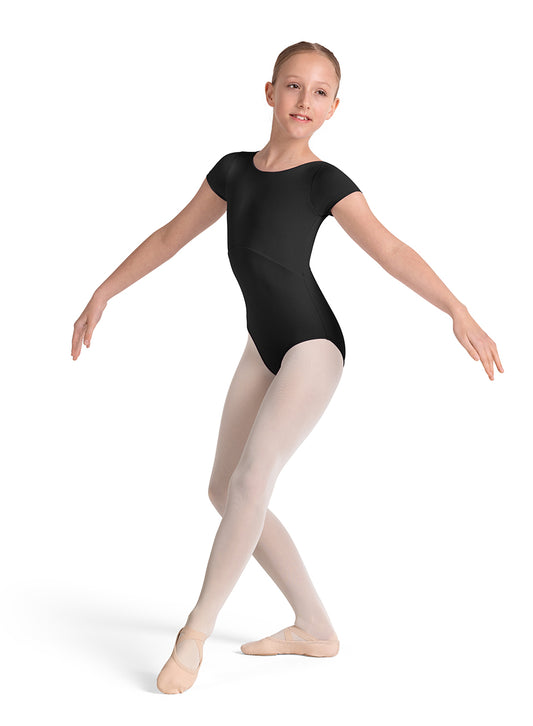 Mirella Child Plain Twist Back Leotard - M20005CB