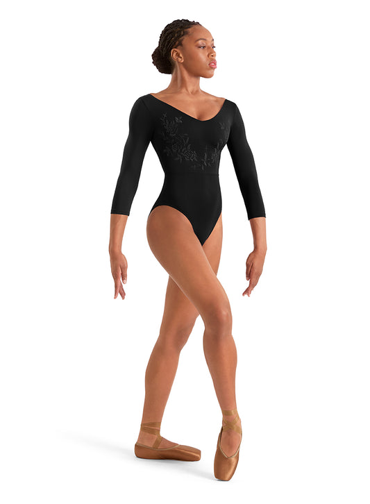 BLOCH V-Neck 3/4 Sleeve Leotard M60003LM