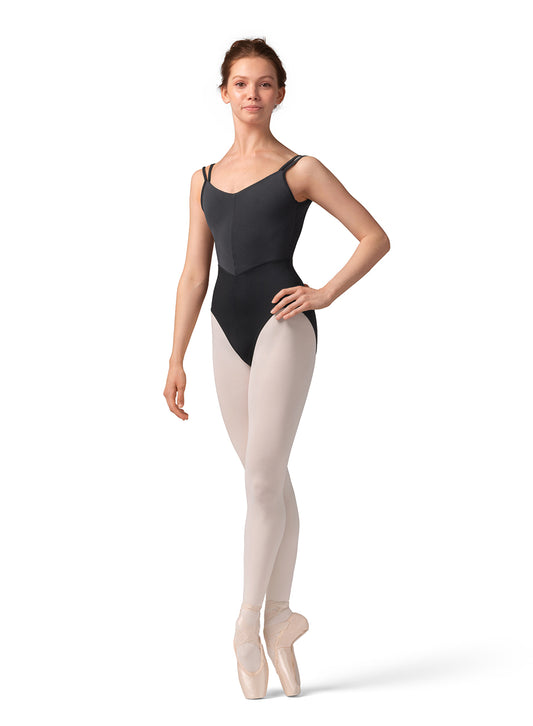 Mirella Stripe Body Cami Leotard - M70001LM