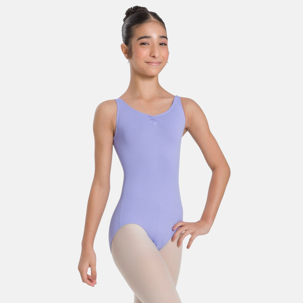 So Danca Jenny SL07 children's lilac tank leotard with pinched front