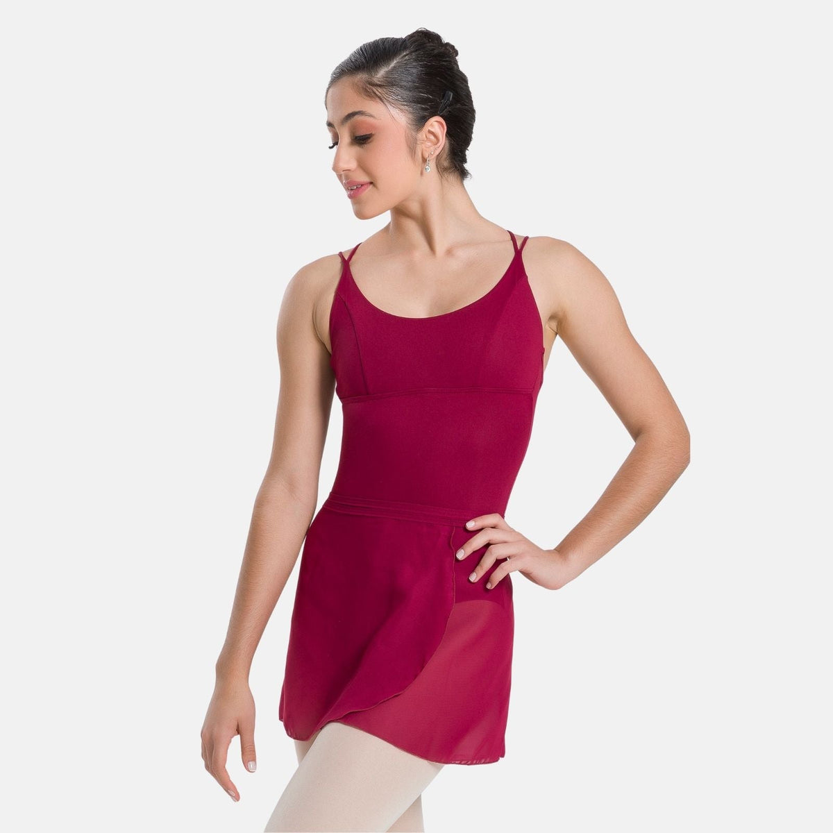 So Danca Wrap Skirt - SL66 in burgundy