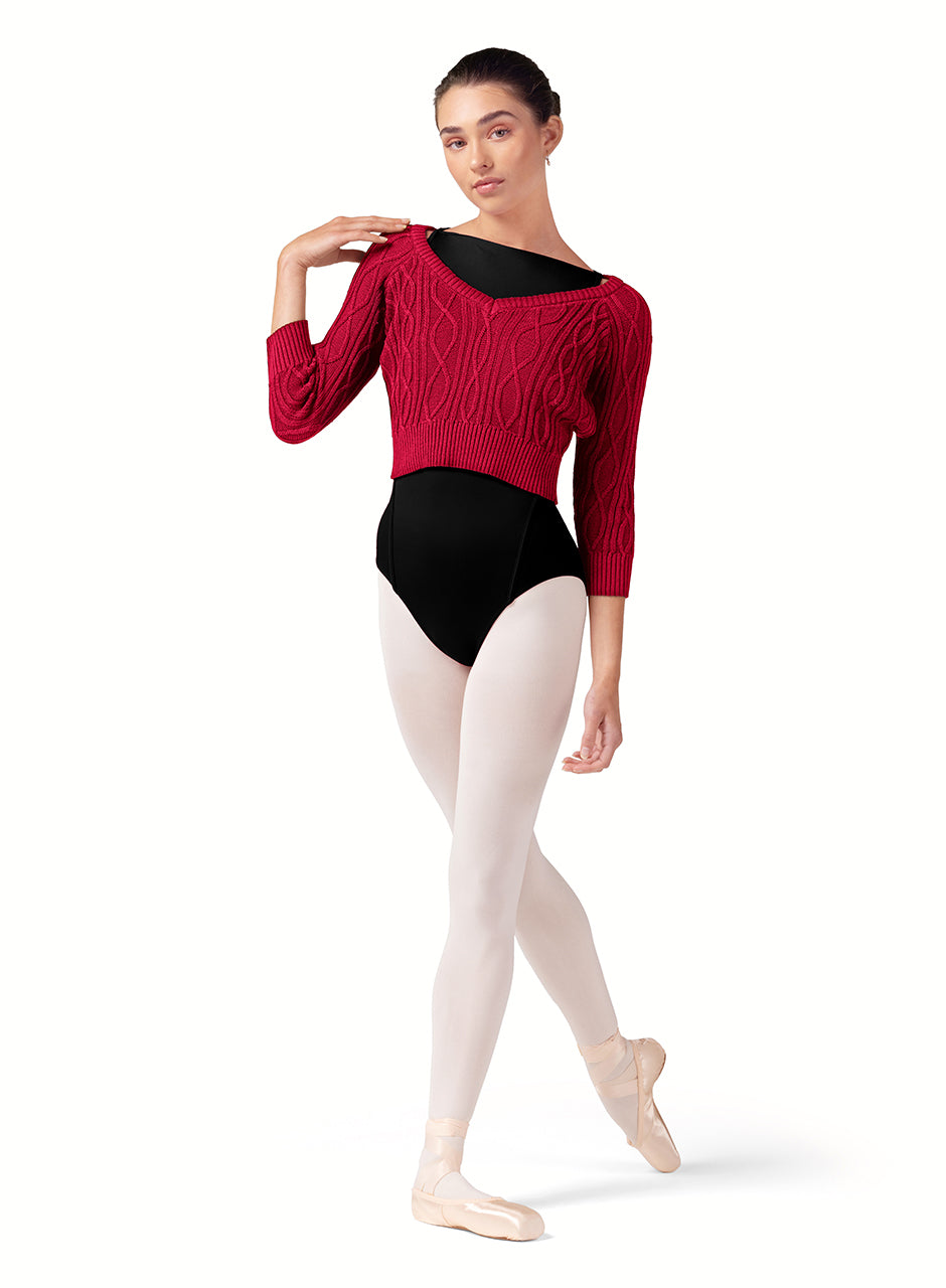 Bloch V-Neck Raglan Knit - Z30013