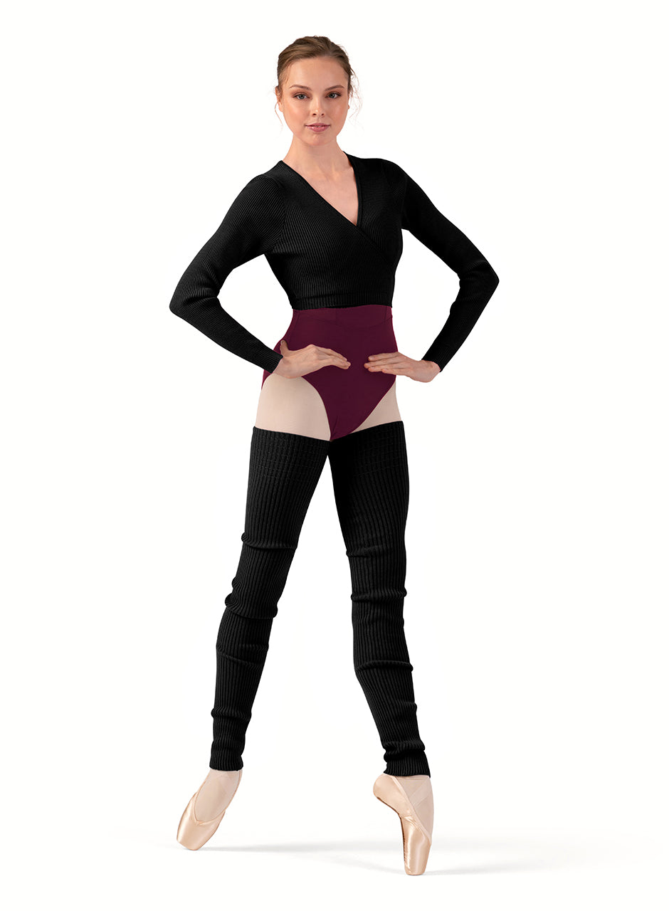 Bloch Knit Wrap Sweater - Z30018