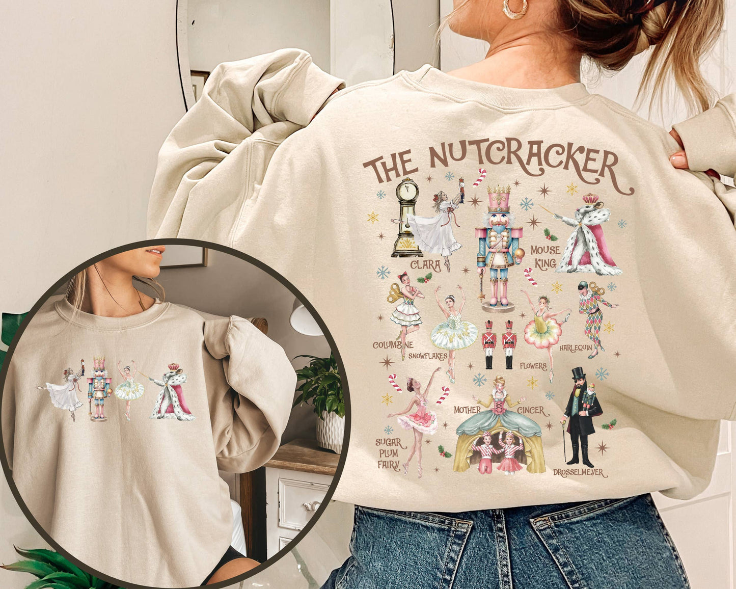 Christmas Nutcracker Sweater, Xmas Nutcracker Ballet Sweatshirt