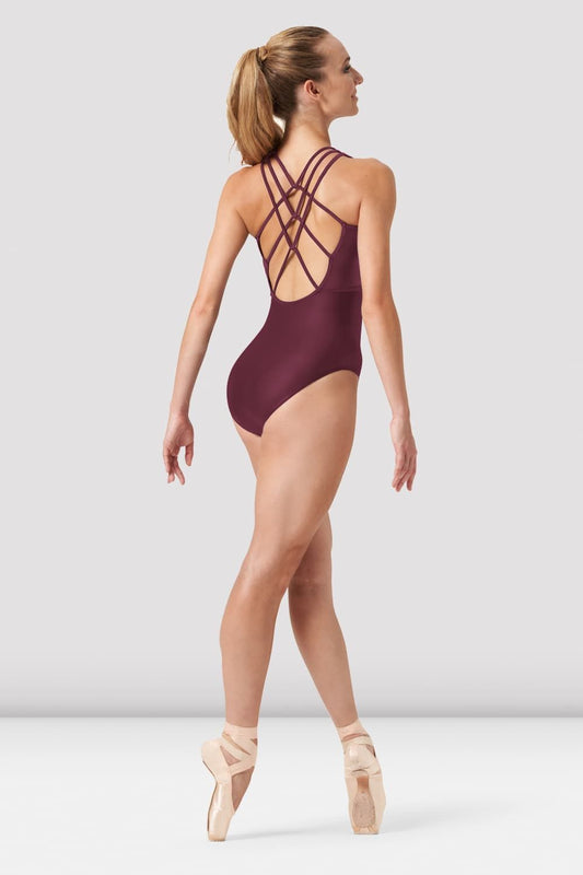 Bloch Koa Cross Back Leotard L0565B in Potion, back view
