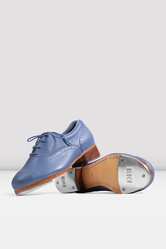 Bloch Jason Samuels Smith Sky Blue Pebble Leather tap shoes view 2