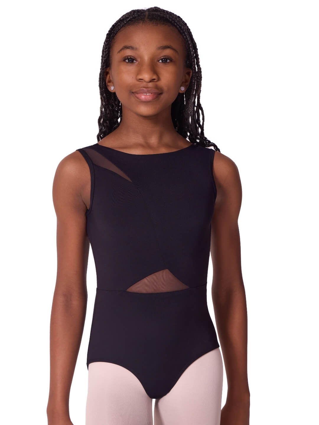 Capezio Soft Elegance Asymmetrical Boatneck Leotard Tween - EL106T, manufacturer photo